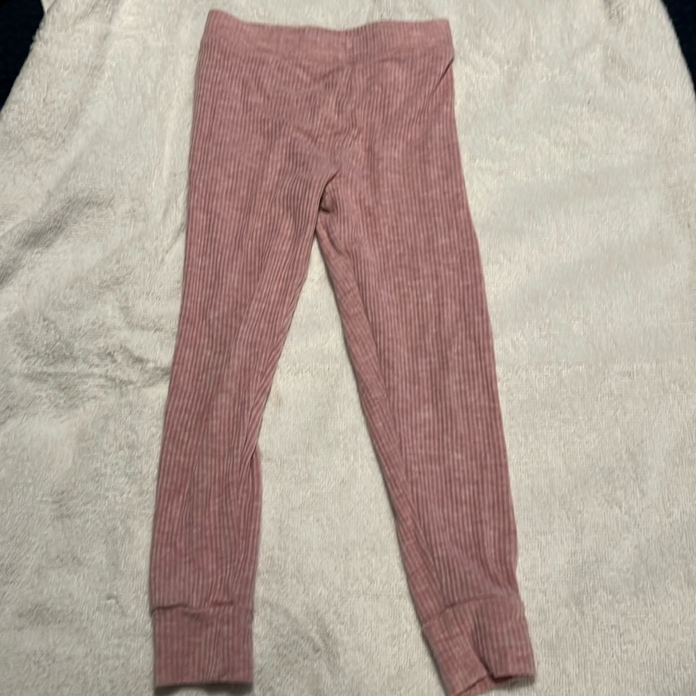 Pink ribbed little sleepies two piece size 2T